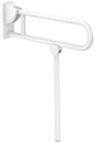 DELABIE opklapbare greep met voet nylon 650mm wit