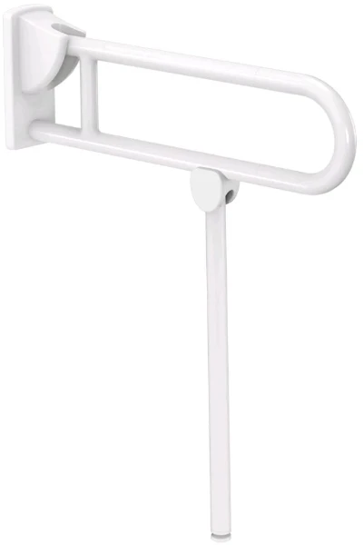 DELABIE opklapbare greep met voet nylon 650mm wit