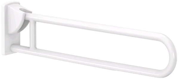 POIGNEE D'APPUI RELEVABLE DELABIE 850 - 180 ! 32 blanc nylon . Incl.fixation visible a RVS