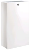 RECIPIENT DELABIE 16 270 - 130 o 475 ! blanc epoxy blanc poubelle murale