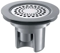 SIPHON DE SOL DELABIE 114MM pvc grille en inox pour sol souple/vinyle