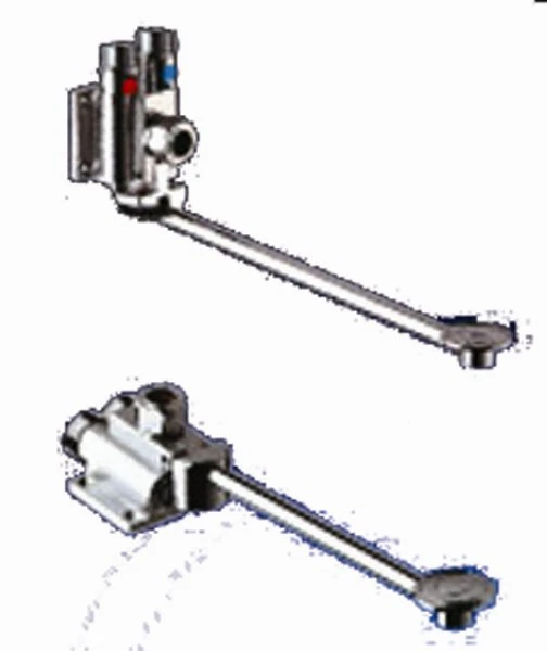 DELABIE Mixfoot mengkr m voetbediening vloermodel 1/2"M chroom