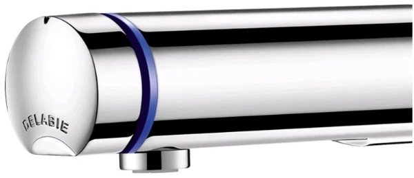 DELABIE Tempomix 3 zelfsluitende muurmengkr sprong 110mm ingeb toevoer 1/2" chroom