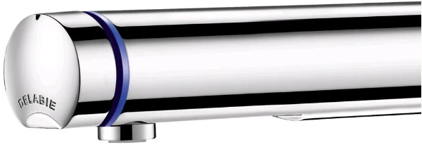 DELABIE Tempomix 3 zelfsluitende muurmengkr sprong 190mm ingeb toevoer 1/2" chroom