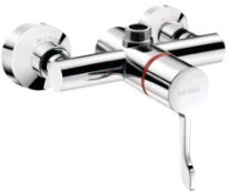 DELABIE Securitherm 1-gr. douchetherm bovenuitg kopp. stop/check M3/4" chroom