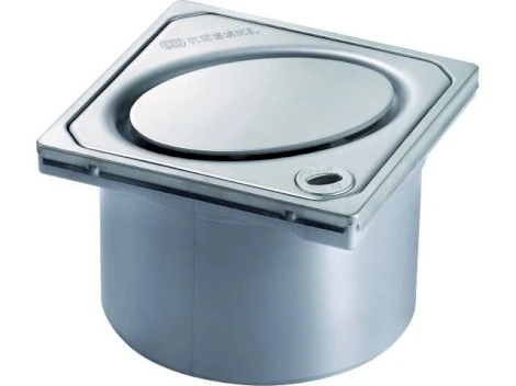 KESSEL Systeem 125 opzetstuk standaard lock&lift 120x120mm RVS