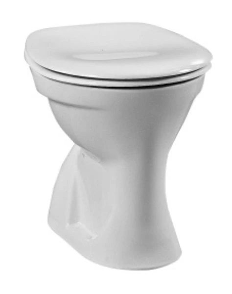 Procasa Normus cuvette à poser avec plate-forme sortie AO 360 x 475 mm - blanc - pour réservoir mi-haut/haut