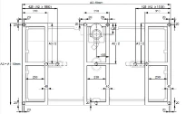 HÜPPE EasyFlat douchepoten vr alle modellen (10 stuks) inb.h.120-135mm