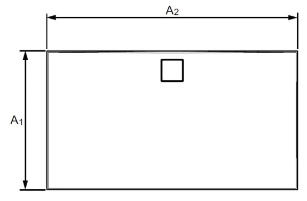 EF0118083 Huppe Easyflat douchebak 1500 x 1000 x 30 mm - wit mat