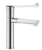 Delabie BIOCLIP mitigeur lavabo 5l/min BELGAQUA 160 MM  chromé avec bec haut pivotable et démontable