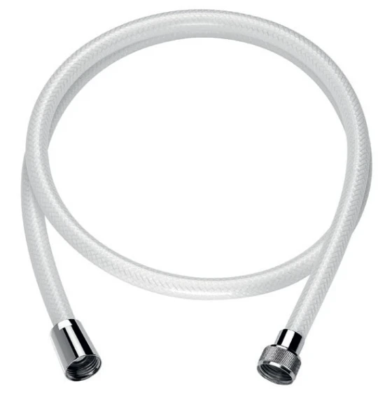 FLEXIBEL DELABIE 1/2 X 1/2 verstevigd 125 CM ! wit pvc