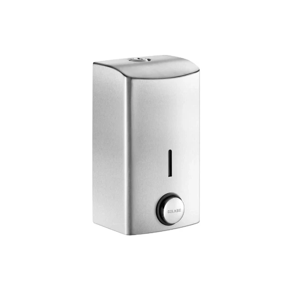 ZEEP VERDELER 0,5 LIT gesatineerd inox 105 - 80 o 185 ! inox antivandaal met standard sleutel en kijkvenster