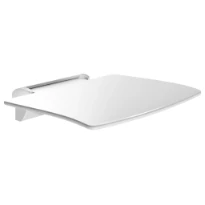 SIEGE DOUCHE DELABIE 455 - 450 o 90 ! blanc BE line alu siège de douche relevable amovible sans pied