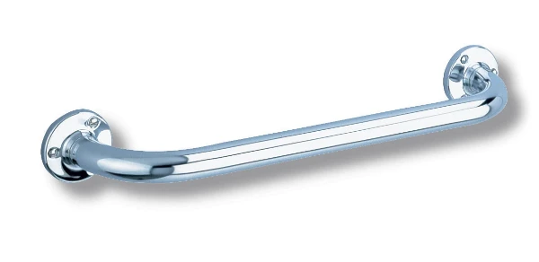 POIGNEE DELABIE 400 - 25 rvs poli - Fixations visibles par rosette avec 3 trous