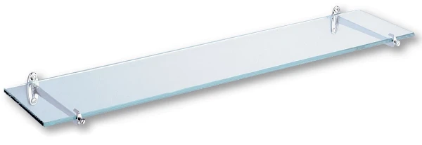 TABLETTE DELABIE 600 - 120 o verre . tablette en verre, épaisseur 6mm, bords polis