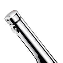 ROBINET DE LAVABO DELABIE TEMPOSOFT 2 1/2 chromé fixation renforcé débit 3l/min,touche,fermeture automatique