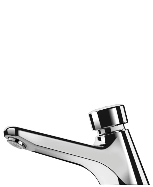 Delabie Tempostop robinet lavabo 1/2 M chromé temporisé, réglable, sans écrou, saillie 120mm