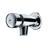 ROBINET DE LAVABO DELABIE TEMPOSTOP 1/2 M montage mural-bec avec rosace
