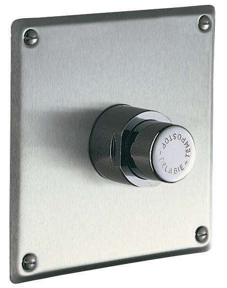 ROBINET ENCASTRE DELABIE TEMPOSTOP 16 - 16CM o 1/2 inox auto fermeture pour urinoir