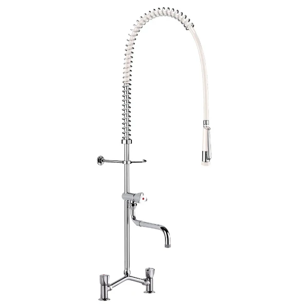 MELANGEUR DE CUISINE DELABIE avec 2 trous pour cuisine avec combine pre-lavage