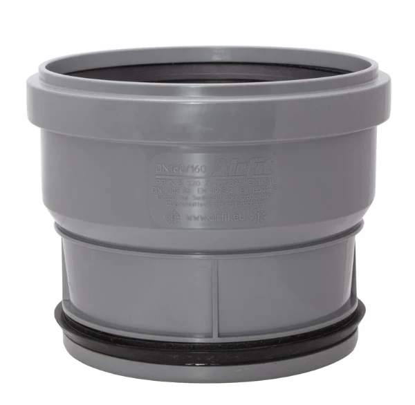 Airfit PP insteekmof MF 160 x 160 mm - grijs