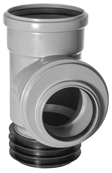 Airfit raccord et T (PP) FFM, joint à lèvre DN 110x75 gris