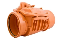 Airfit terugslagklep DN 110 roodbruin