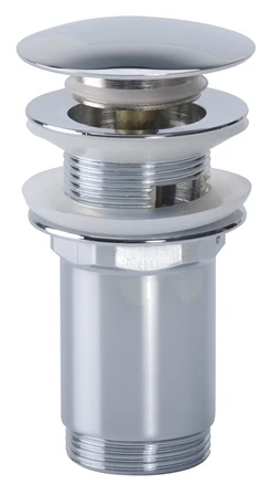 Airfit design bonde de lavabo avec click-clack 5/4 chromé (grand modèle)