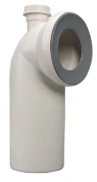 Airfit wc-aansluitbocht 90° met slangaansluiting diam 40mm wit