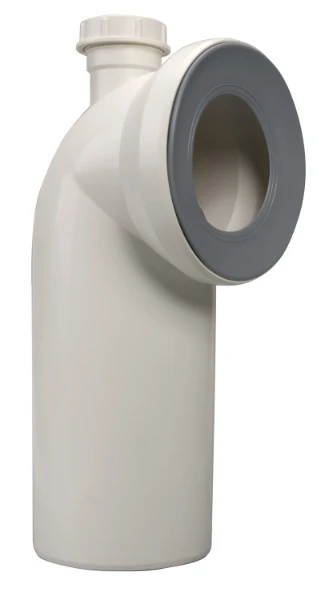 Airfit wc-aansluitbocht 90° met slangaansluiting diam 40mm wit