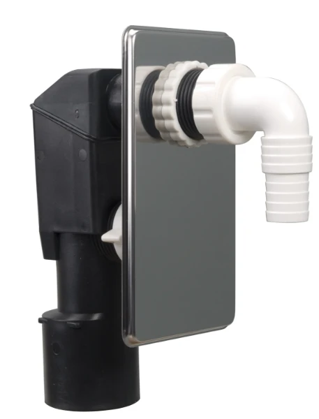 Airfit inbouwsifon vr wasmachine met muurplaat