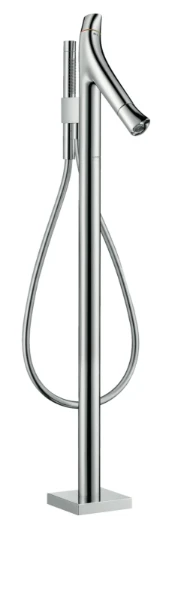 THERMOSTAT DE BAIN AXOR STARCK ORGANIC chromé libre à poser a/douchette-flexible 125CM, SafetyStop, 20L/min