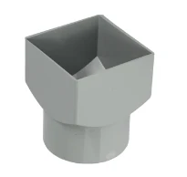 Wavin RWA PVC Reduction carre/ronde 80/80 x 110 mm gris