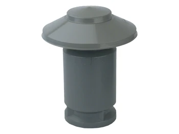 Wavin PVC ontluchtingskap dubbelwandig zonder plakplaat 125 mm
