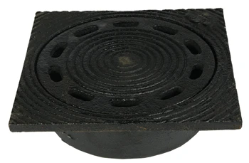 Wavin fonte malleable Siphon de sol 150 x 150 avec sortie verticale 50 mm