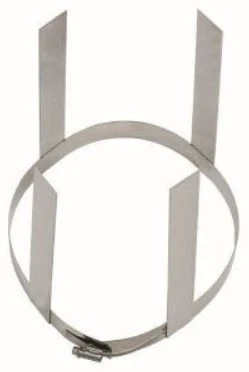 VAILLANT afstandhouders (set van 4 stuks) v vaste buis RVS diam 200mm