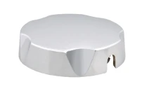 McAlpine draaiknop kunststof 75mm chroom