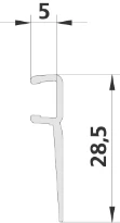 KERMI 5526 1x joint d'ïtanchïitï Longueur 2000 mm