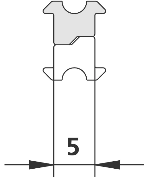 KERMI 9084 1x joint magnïtique Longueur: 2000 mm