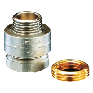 Watts Eindbeluchter HD206 DN15 F3/4" M1/2" Huis Messing verchroomd