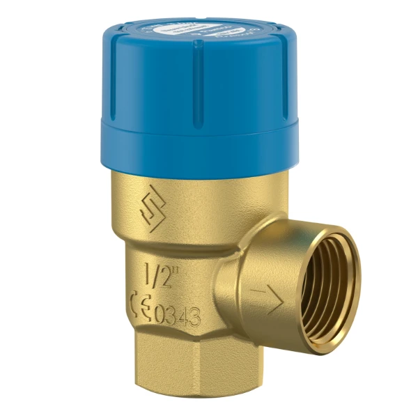 Flamco Prescor B sanitair veiligheidsventiel FF 1/2 x 1/2 - 6 bar