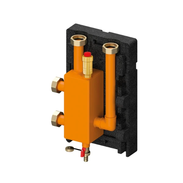 Meibes Meiflow S bouteille casse-pression DN25 - 50 kW - avec séparateur d'air-séparateur de boue-barreau aimanté