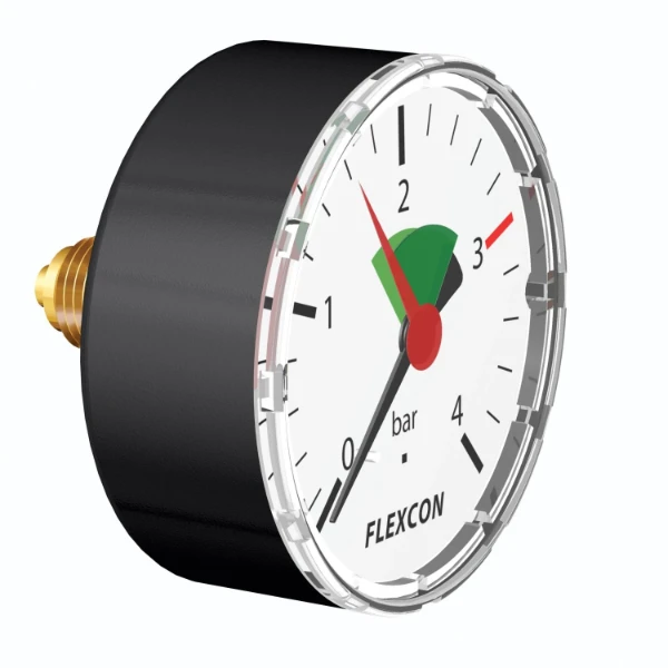 Flamco manomètre 63 mm - 0-4 bar - axial - 1/4