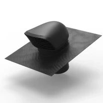 Renson Flex XL design passage toiture placement avec bavette flexible sans plomb ø180/200mm noir ral9005