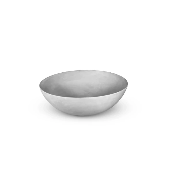 Looox Sink Collection opbouwwastafel rond 400 mm - lichtgrijs - keramiek - zonder kraangat - zonder overloop