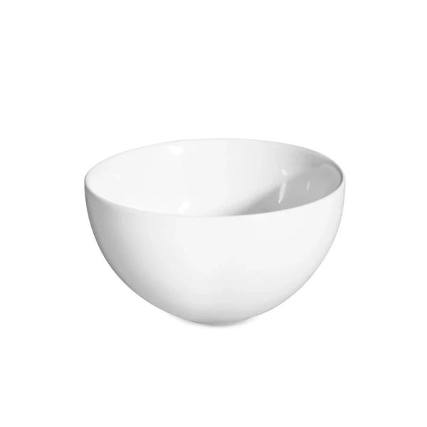 Looox Sink Collection opbouwwastafel rond 230 x 230 mm - wit - keramiek - zonder kraangat - zonder overloop