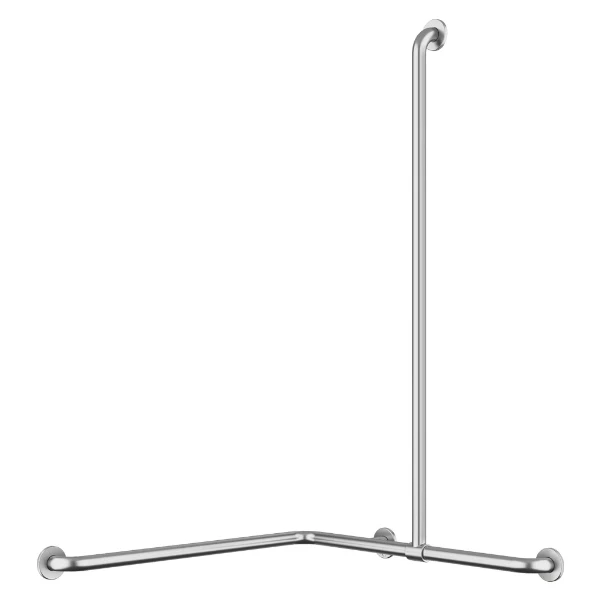 DELABIE Barre de douche + barre vert. coulissante Ø32 Inox satiné