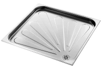 Delabie receveur de douche 800 x 800 x 60 mm - RVS 304 mat