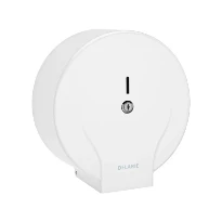 DELABIE Distributeur de papier WC pr bobine 400 m acier laqué blanc