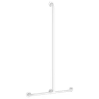 POIGNEE DELABIE 500 - 1150 ! 32 blanc nylon . barre de maintient en T p.douche-sans coulisseau
